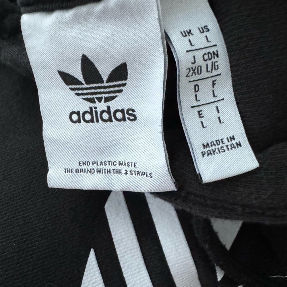 Adidas Classic Trefoil Black Pullover Hoodie /Sweatshirt Adult Size M - Picture 4 of 4